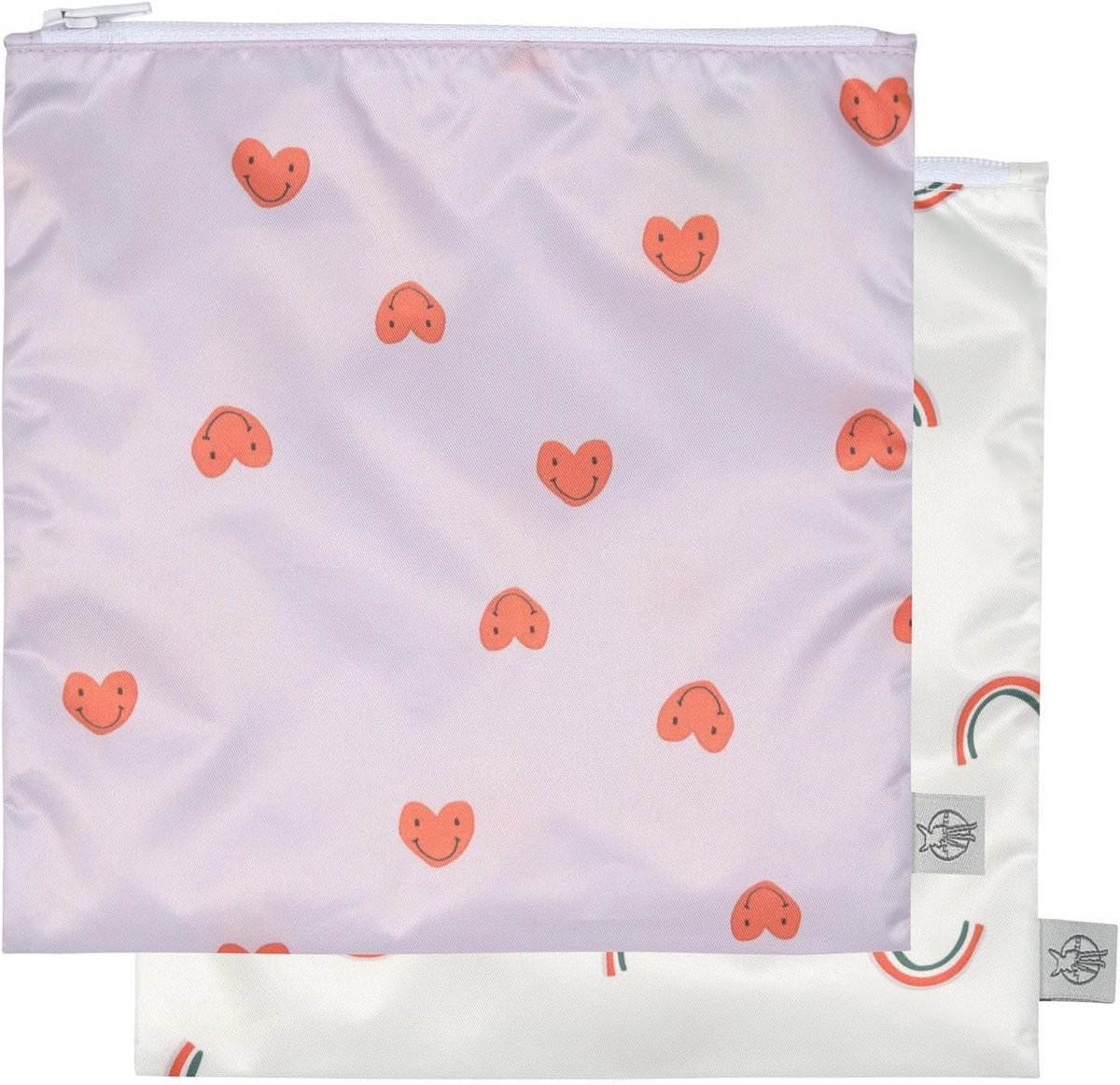Herbruikbare Opbergtas Snack Bag - 2 Stuks in Hart Design