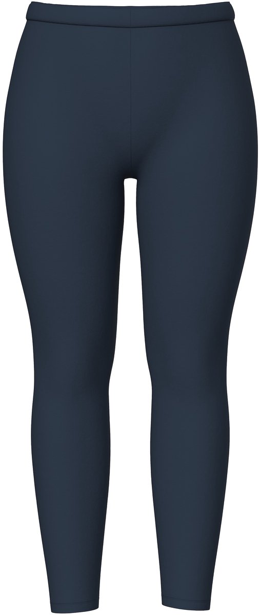 Ulla Popken - Dames - Legging skinny elastische tailleband OEKO-TEX - Marine - Maat 66+