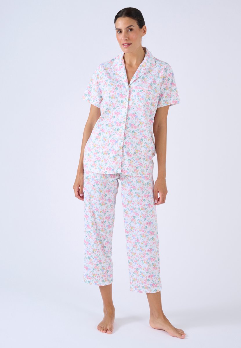 Damart 7/8e pyjama met knoopjes - Dames - Roze - 38-40 (S)