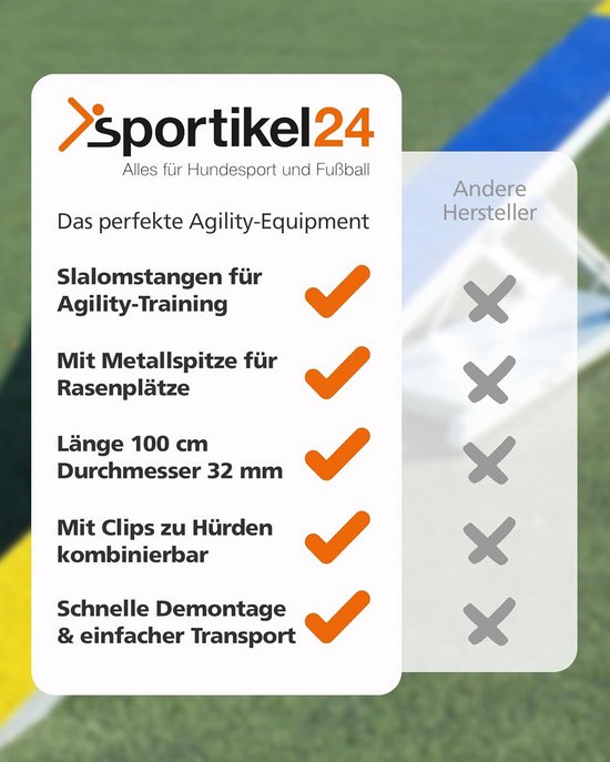 JNGLGO 6er-Set Speed/Agility Training Hürden Verstellbar
