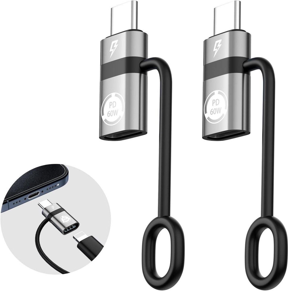 USB C naar Lightning Adapter voor Snelladen en Dataoverdracht