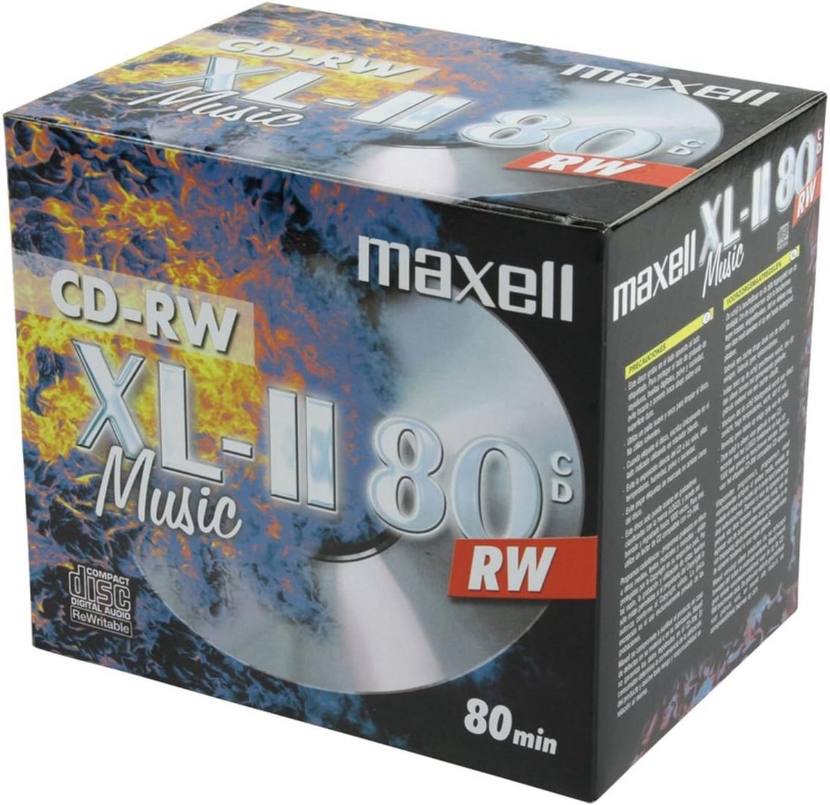 Hervriesbare CD-RW Audio-CD's 80 Minuten - 10 Stuks in Juwelendoosje