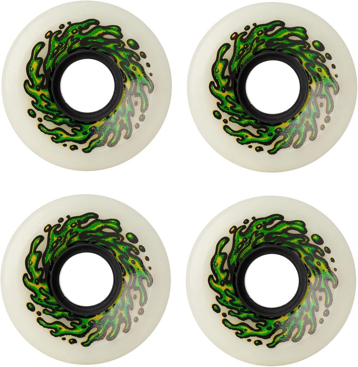 Set van 4 Skateboard Wielen 54.5mm 90A Hardheid Wit