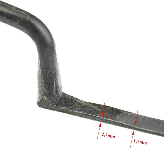 Professionele Voegentroffel met Kurkgreep - 10 mm Conisch Geslepen Blad — afbeelding 2