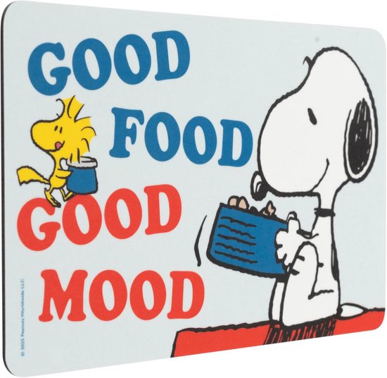 GEDA LABELS Planche à Petit-Déjeuner Snoopy Good Day - Planche Resopal Fabriquée En Allemagne
