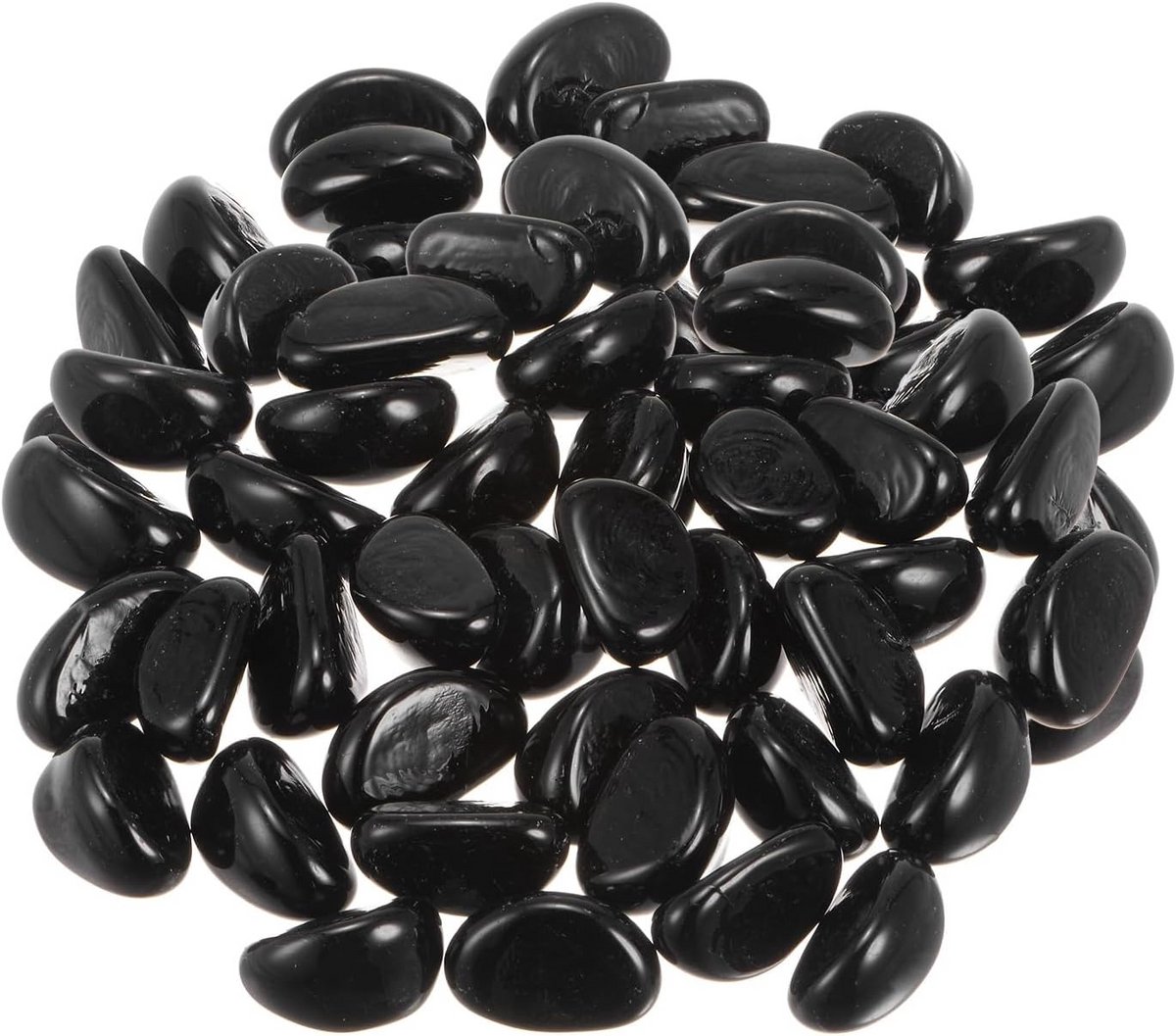 Decoratief Zwart Glasgrind voor Open Haarden en Vazen 1000g