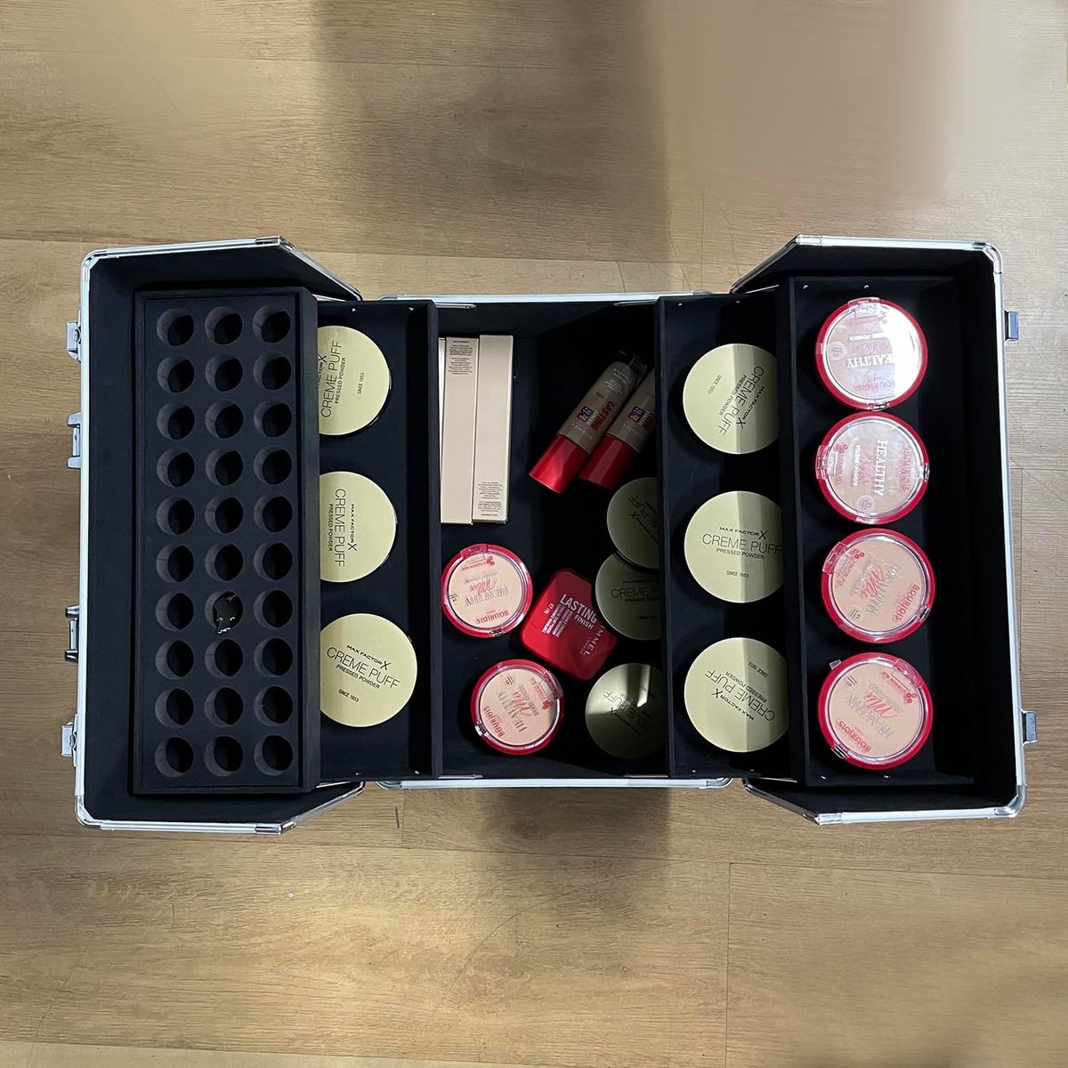 Professionele Grote Make-up Koffer met Verlichting voor Mobiel Gebruik
