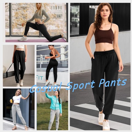 Dames Joggingbroek Hoge Taille Elastisch Trainingsbroek voor Sport en Yoga — afbeelding 4