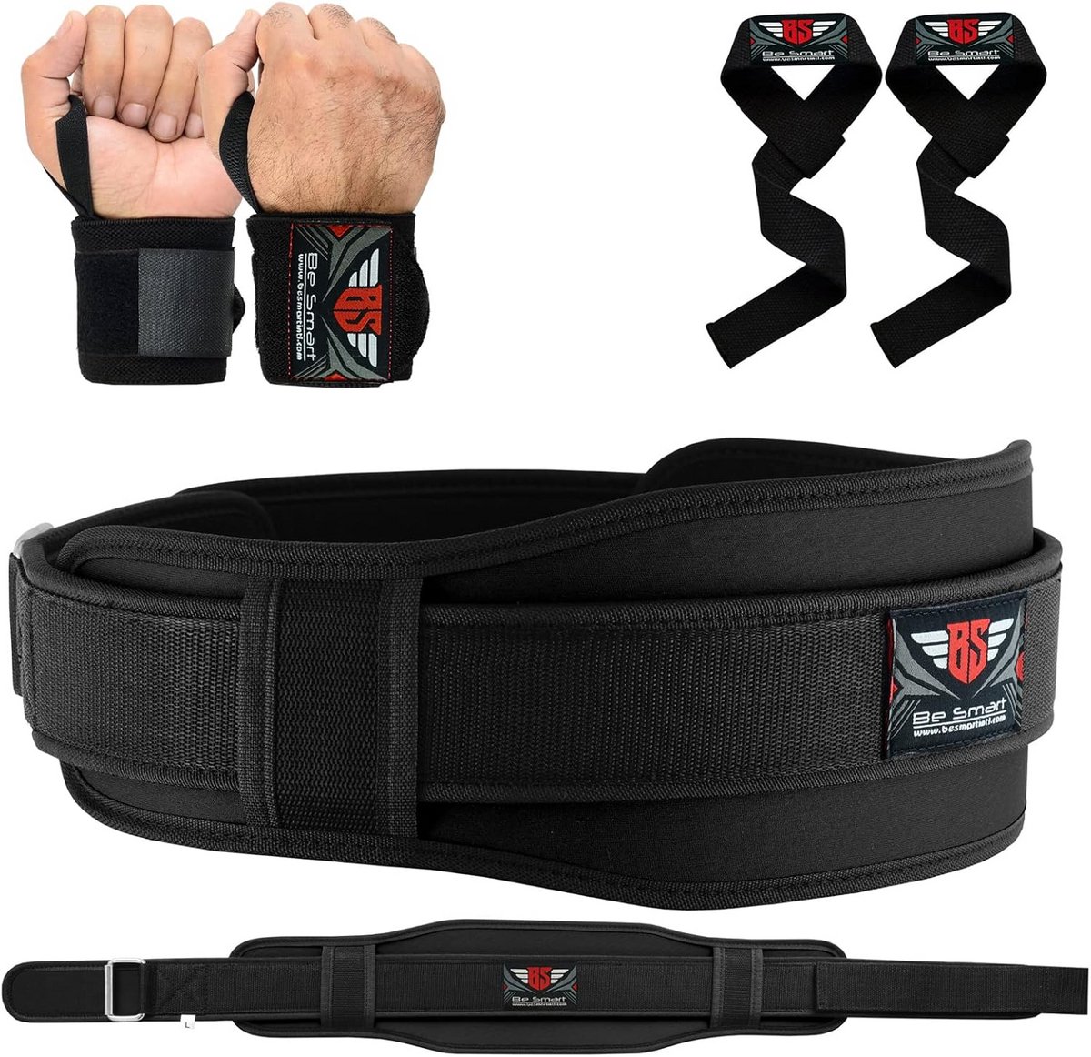 Gewichthefriem met Polssteun Wraps - Neopreen Rugondersteuning voor Fitness en Krachttraining