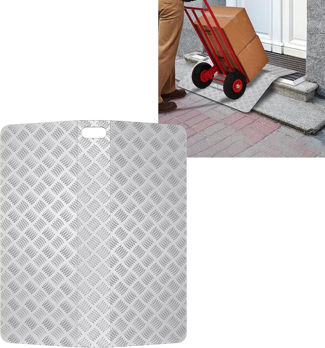 Stevige Antislip Aluminium Drempelhelling voor Rolstoel en Scooter - Diverse Lengtes
