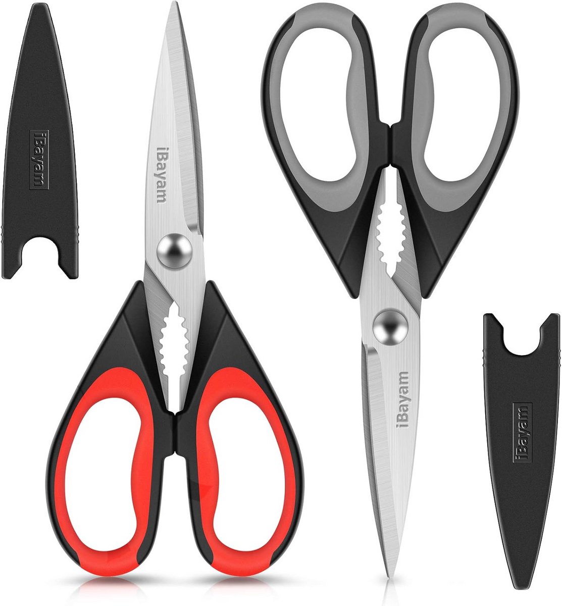 Keukentang RVS - Zware Kwaliteit Keukenschaar Set - Multifunctioneel voor Vlees, Vis en Kip