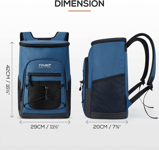 Koeltas rugzak 24L geïsoleerd - waterdicht lunchbox houdt koud tot 8 uur - draagbaar als rugzak of handtas — afbeelding 4