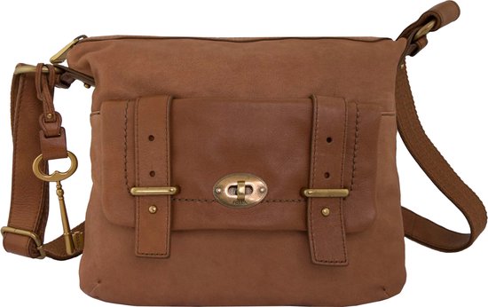 Handtas Fossil Wmns Schoudertas Mason Top Zip Camel Bruin - UNI