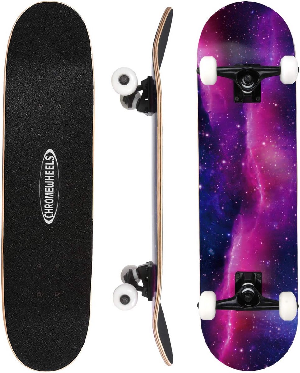 Compleet Skateboard Double Kick | 7 Lagen Canadees Esdoorn Deck | Geschikt voor Kinderen en Beginners