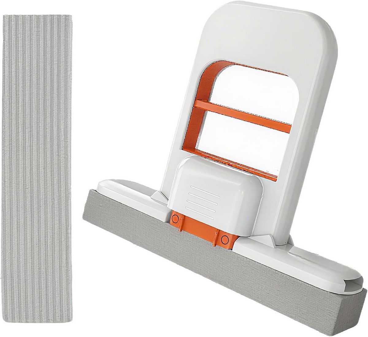 Compacte Opvouwbare Mini Dweil met Zelfknijp Spons - Ideaal voor Keuken, Badkamer en Auto