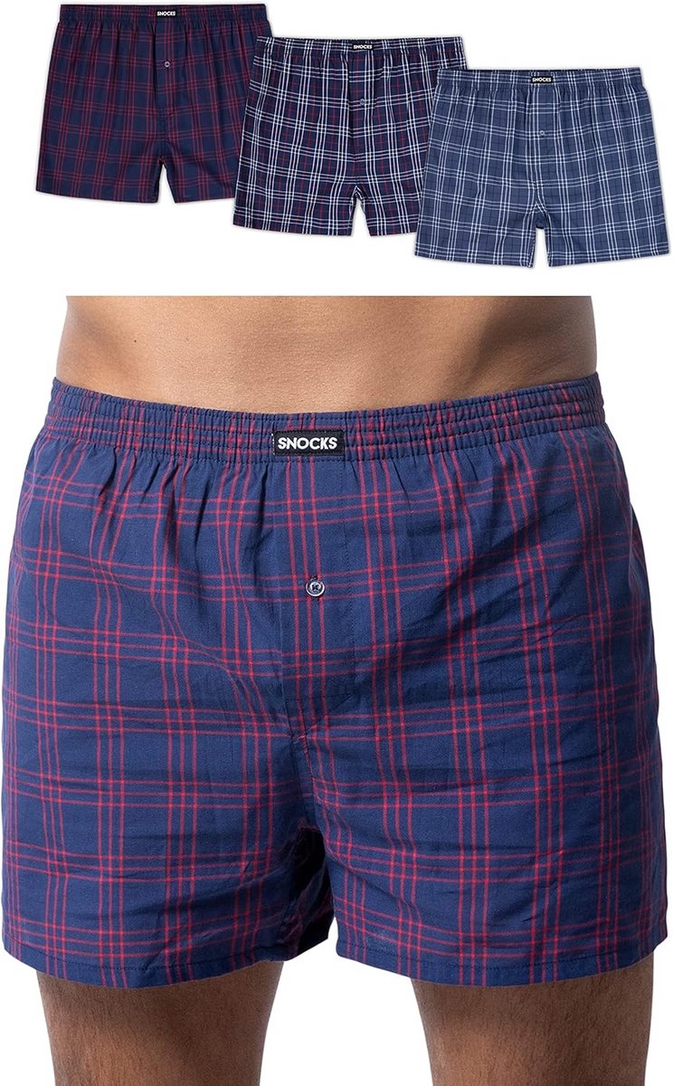 3-Pack Boxershorts Heren van Zacht Biologisch Katoen - Comfortabele Pasvorm zonder Kriebelend Label