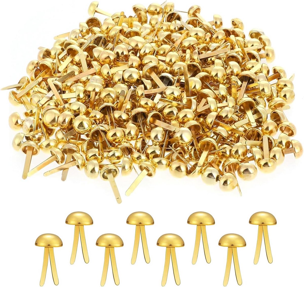 300 Gouden Metalen Binder Clips voor Scrapbooking, Kaarten Maken en Knutselprojecten