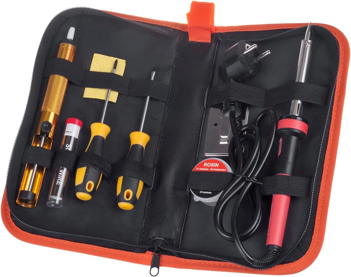 Soldeerset 60W met Standaard, Tin, Hars en Gereedschap