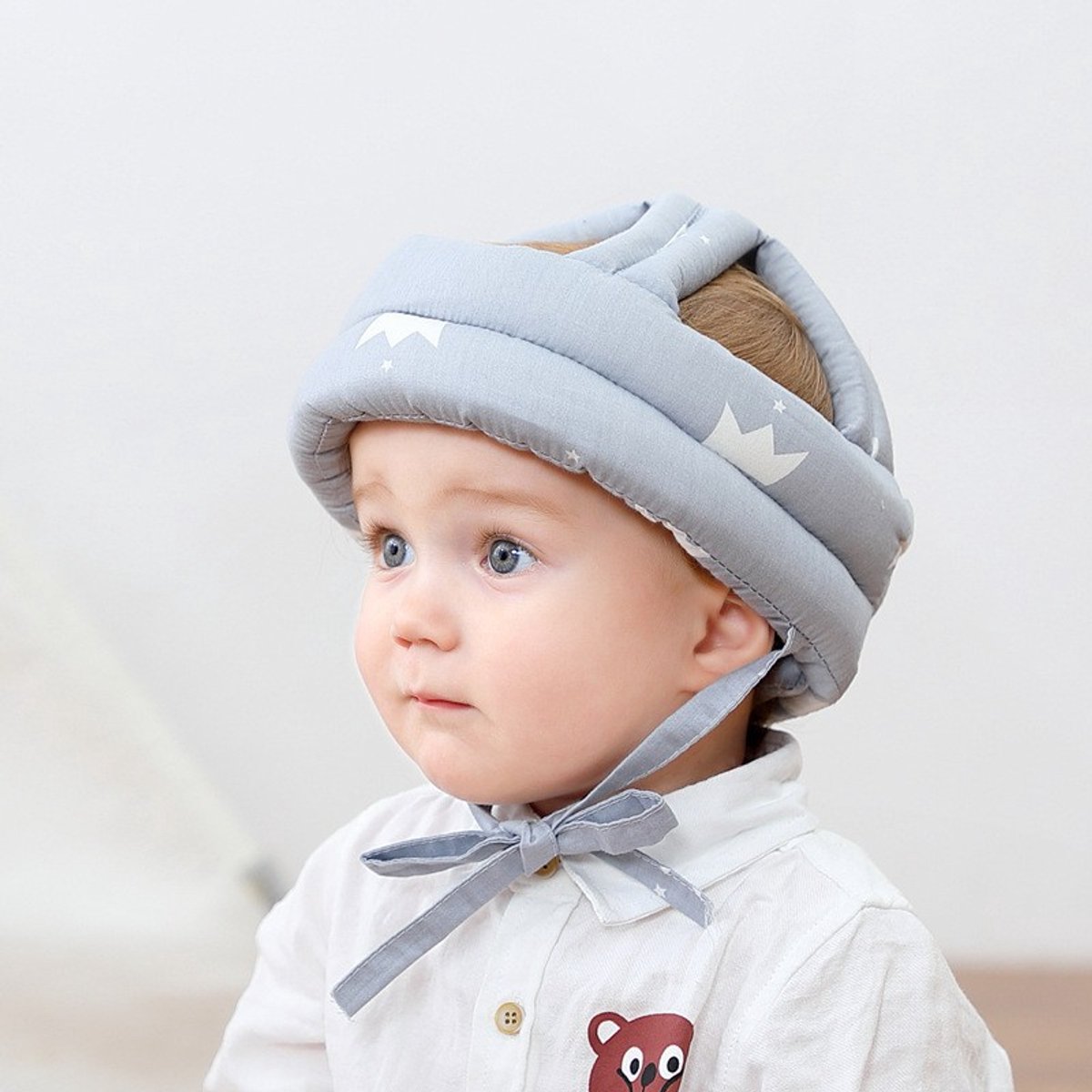 Babyhelmen, beschermende helmen voor baby's en peuters, stootvaste hoofdbeschermingskappen, beschermkappen, katoenen kappen, verstelbare hoofdbescherming