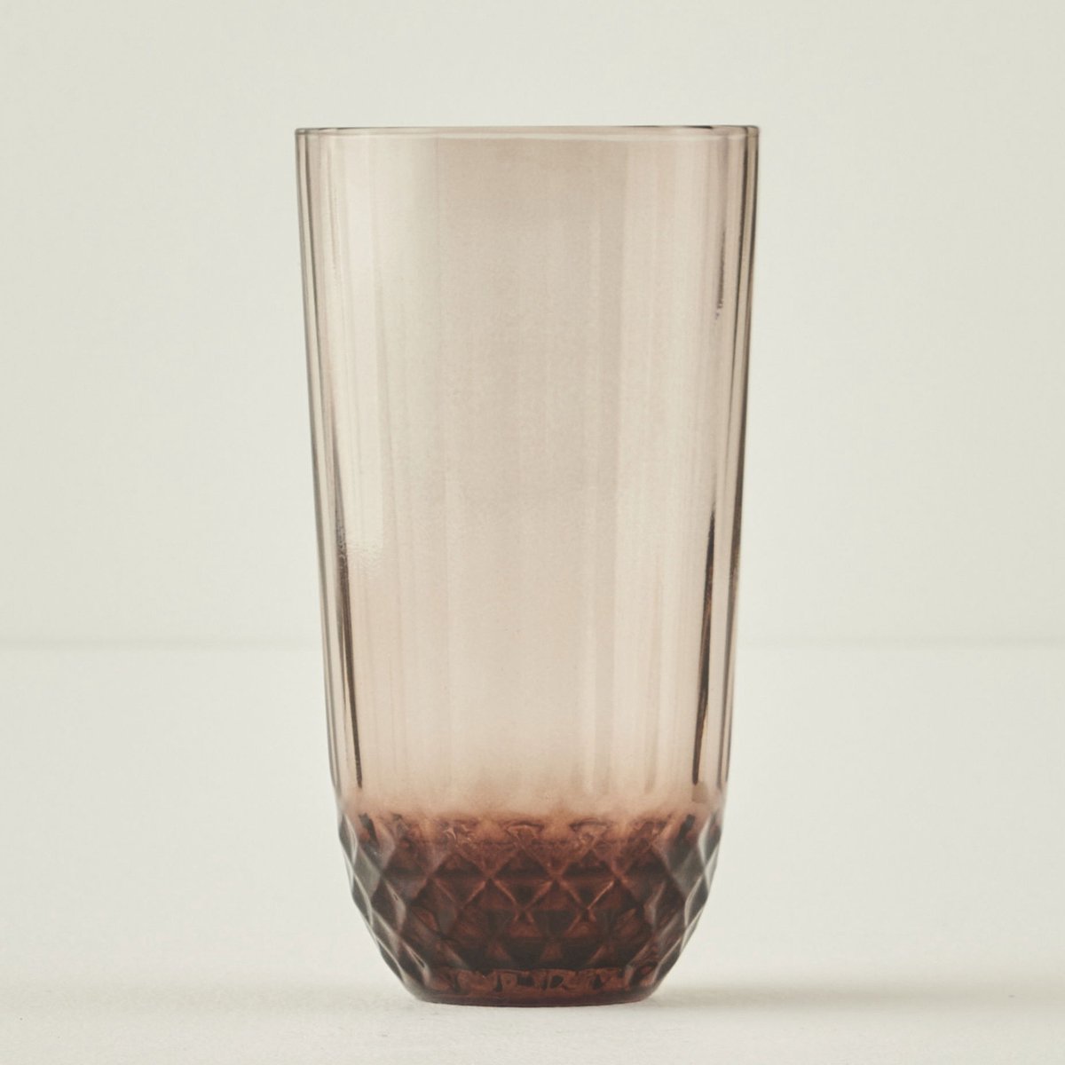 Colore Snij Frisdrankglas Bruin 4 stuks - 345 CC