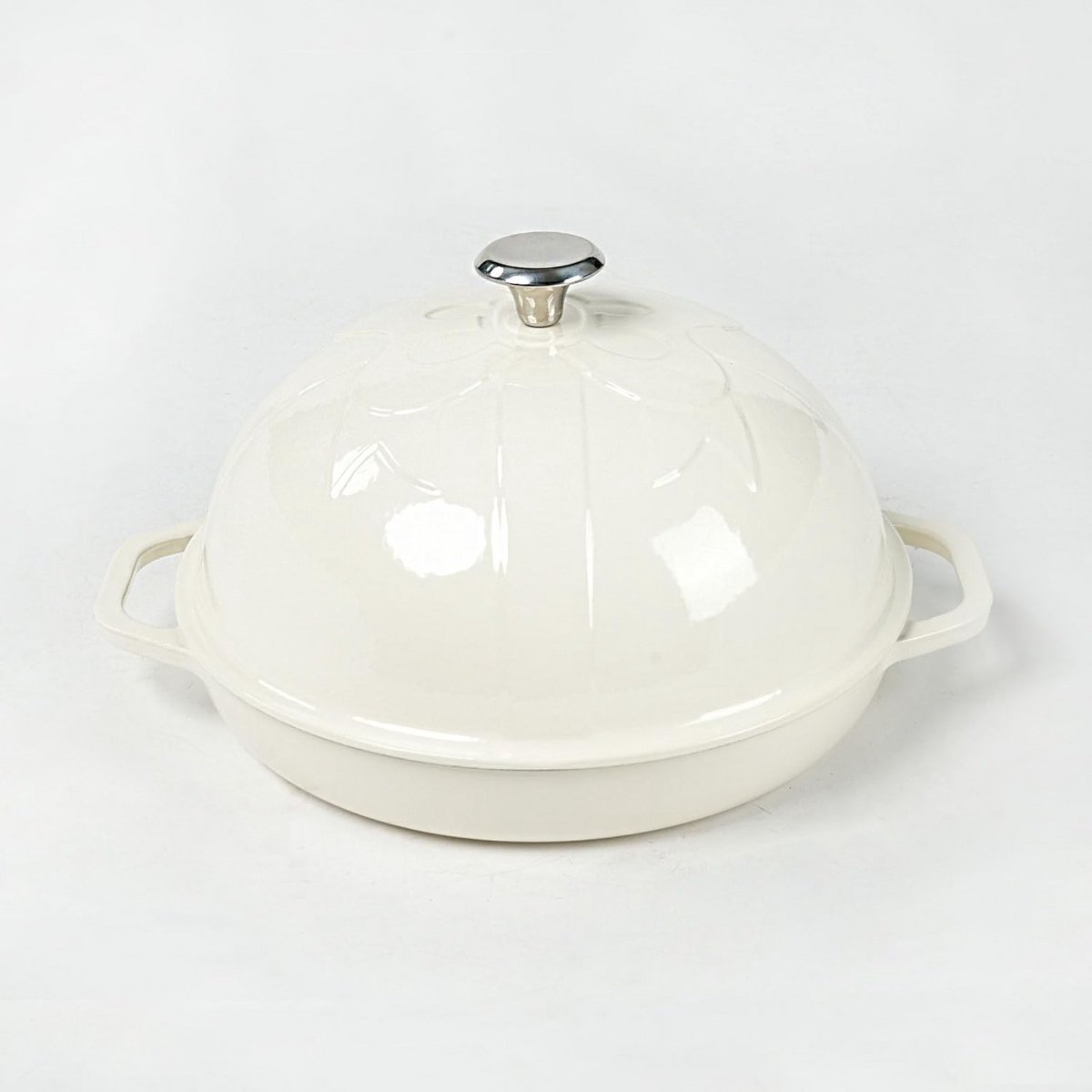 Gietijzeren Broodoven met Cloche Deksel voor Zuurdesem, 30cm