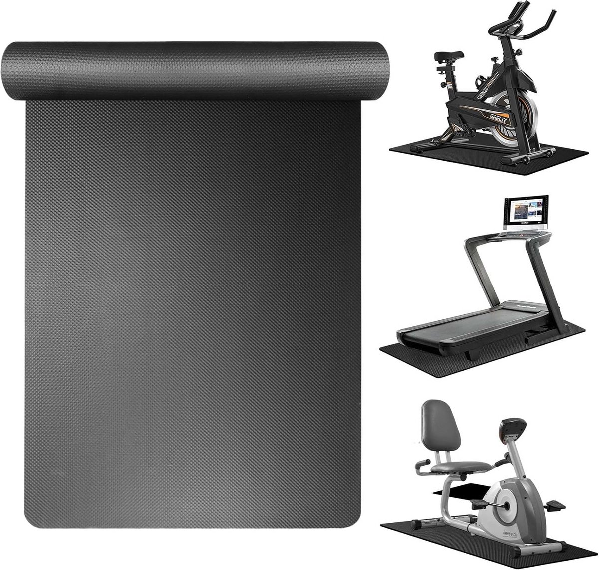 Beschermende Trainingsmat voor Hometrainer en Hometrainer - Geluiddempend en Vloerbescherming