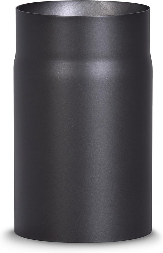 Kachelpijp 150 mm Diameter 250 mm Lang - Hittebestendig Zwart Staal