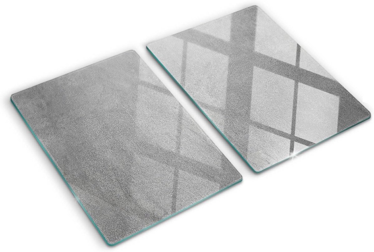 Grote Glazen Snijplank & Kookplaatbeschermer - Hittebestendig Gehard Glas 40x52 cm
