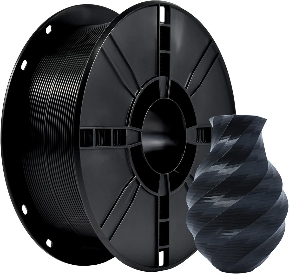 PLA+ 3D Printer Filament 1.75mm Zwart 1KG Hoge Sterkte & Nauwkeurigheid