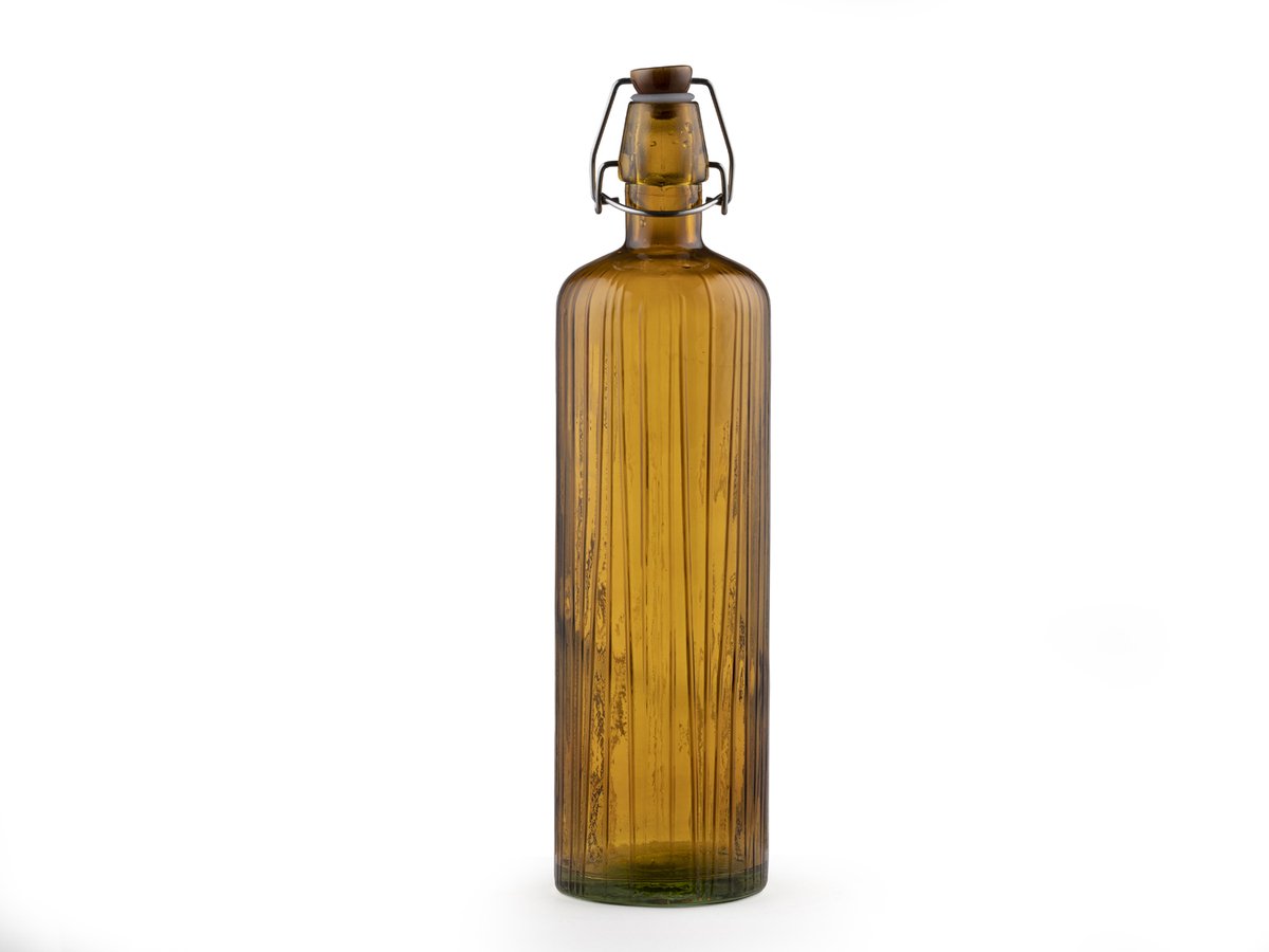 BITZ Kusintha Waterfles Dia 8 x 34 cm 1,2 liter Amber
