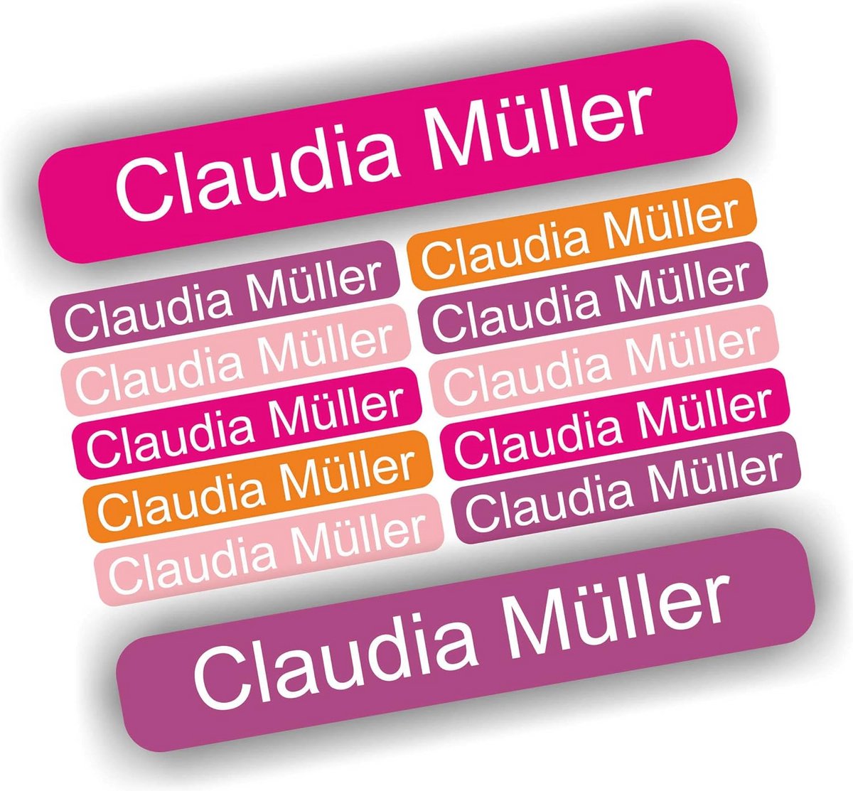 54 Naamstickers Mini voor Kinderen - School en Opvang - Waterbestendig
