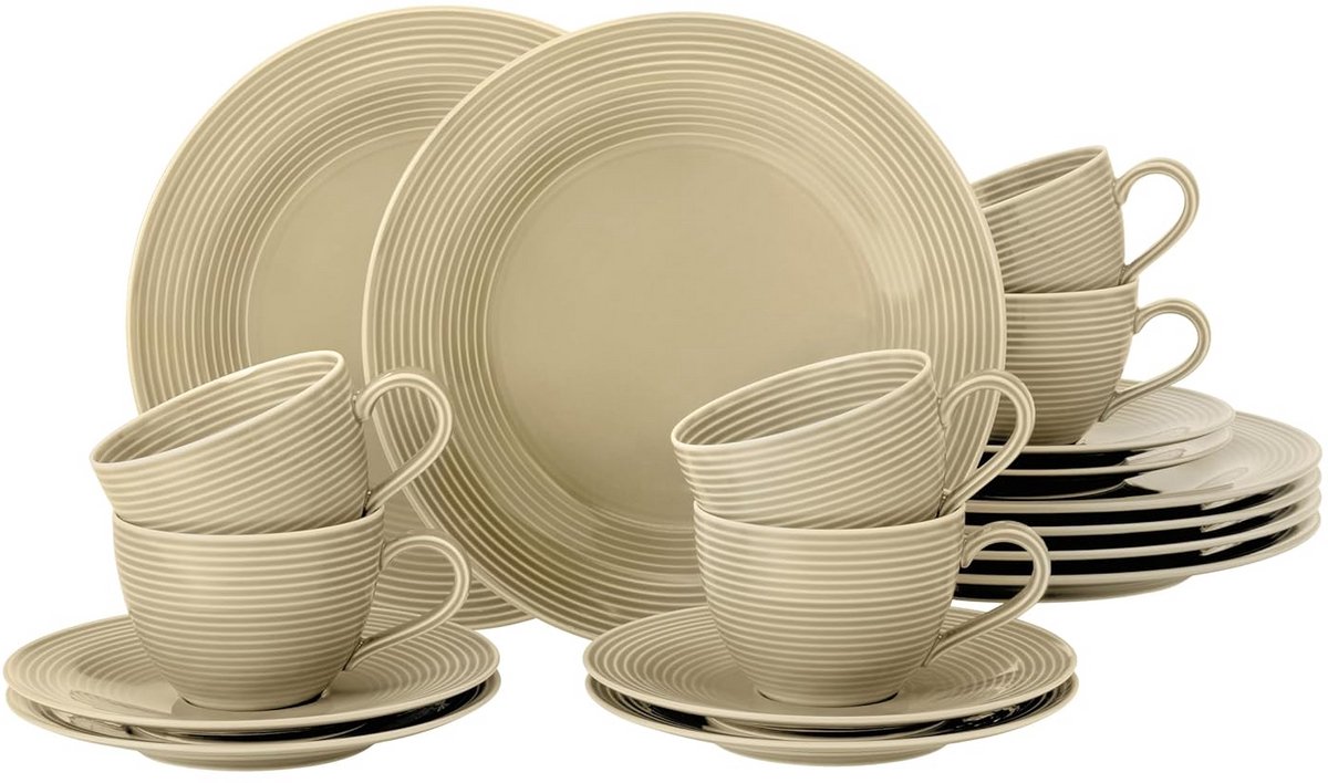 18-delige Koffieservies Set voor 6 Personen