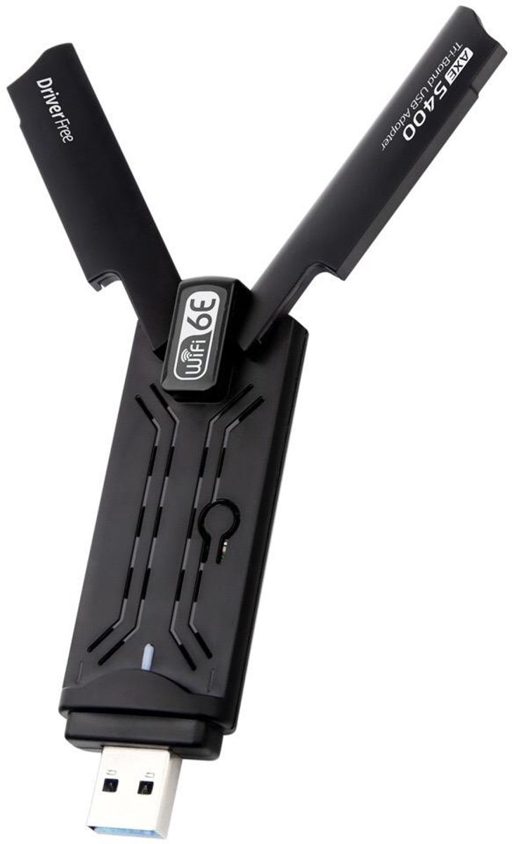 WiFi Adapter USB-USB WiFi Adapter-WiFi 6E adapter USB 3.0-5400 Mbps-WiFi Dongle-WiFi Antenne-WiFi ontvanger