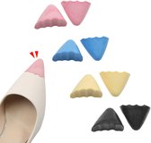 PLABBDPL 8 stuks hoge hakbeschermers, hoge hakstoppers, zwarte en transparante hakbeschermer, hoge hakken, schoenen voor gras, grind, bruiloft, outdoor-activiteiten, licht lopen