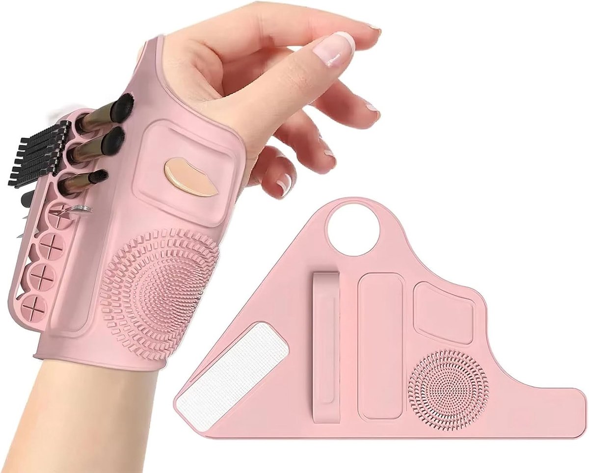 Silicone Hand Make-up Gereedschap - voor het Vasthouden van Make-up Pen en Mengpalet - voor Make-up Liefhebbers en Professionals