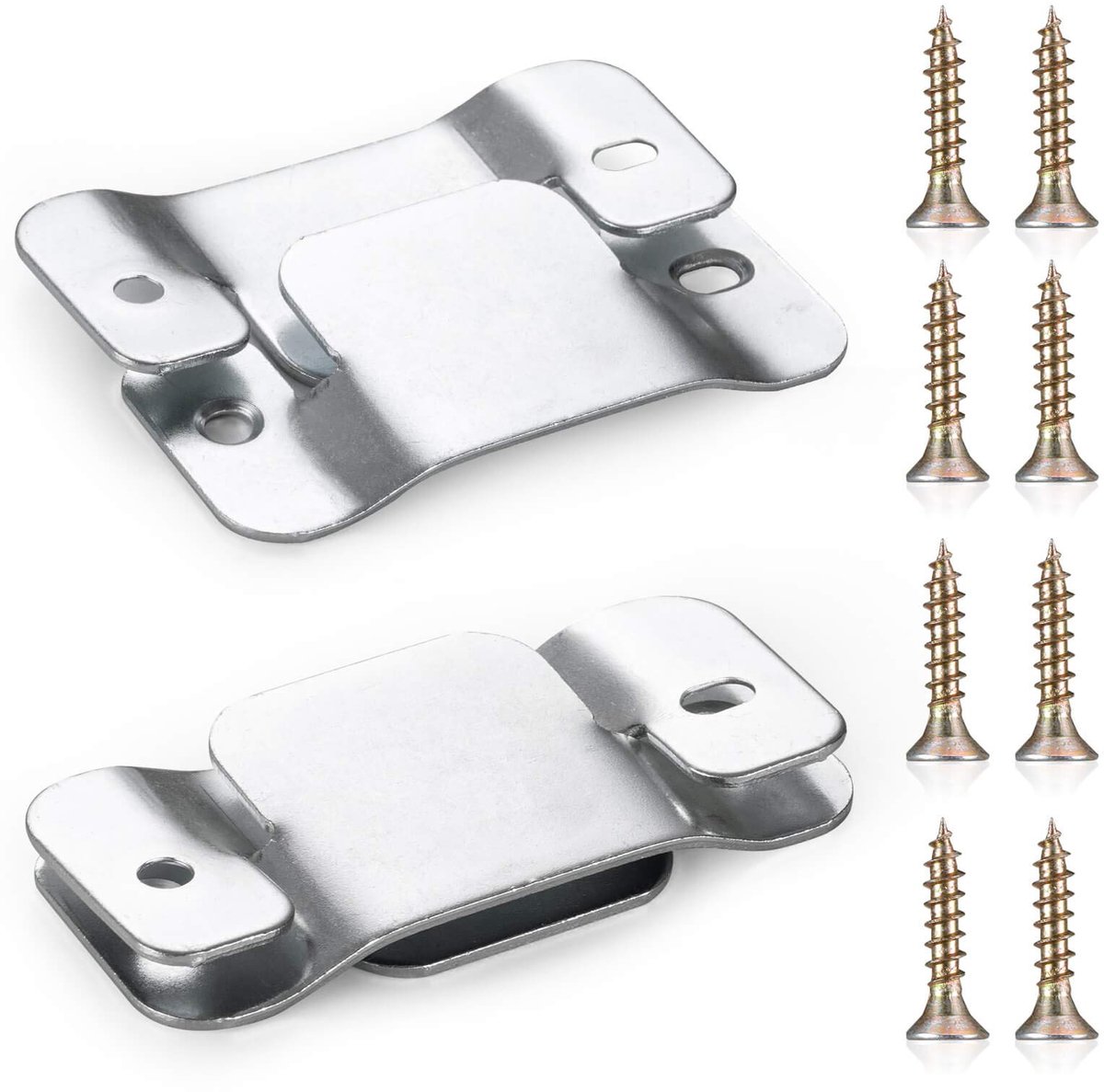 Ynkkvre - 4 Stukken Sectionele Bank - Metalen Bankverbinders / Sofa Connectors – Stevige Zware Koppelstukken voor Bank, Hoekbank & Fauteuil – Antislip Meubel Verbinders met Schroeven – Voorkomt Verschuiven van Sofa Elementen - voor Tweezitsbank