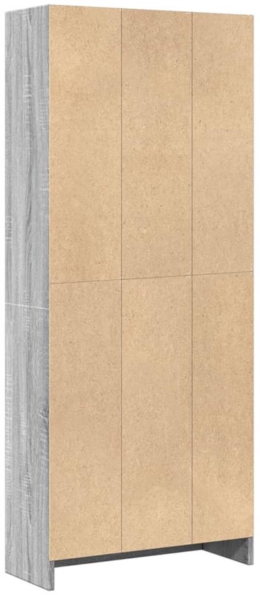 vidaXL Bibliothèque 60x24x143 cm Bois Gris Chêne Sonoma - Bibliothèque - Étagère à Boeken - Étagère