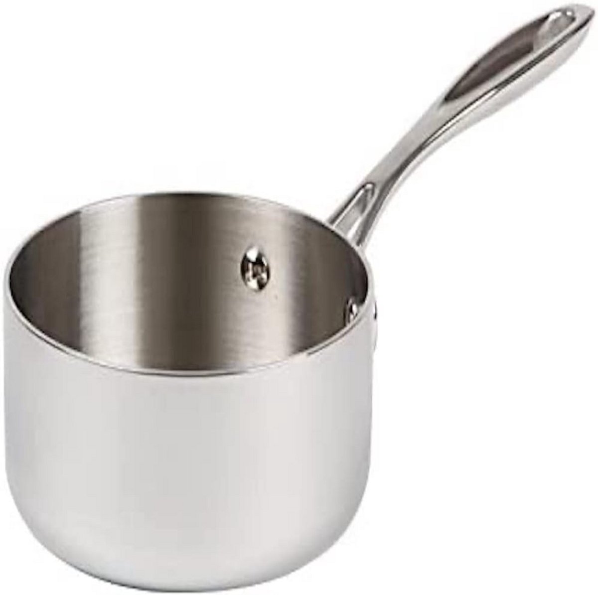 RVS Steelpan 1.5 Liter met Drie Lagen Bodem - Kookpan 70x160mm