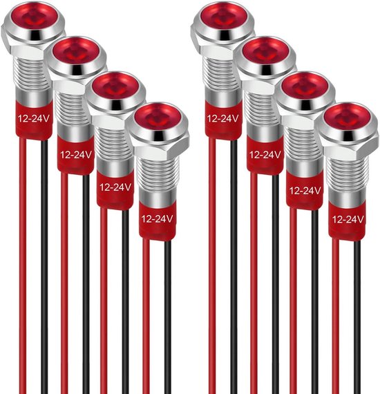 Luz LED Piloto De 8mm 220VAC Para Montaje En Panel De Color Verde 10 Pack Qw128 Luz LED Piloto De 8mm 220VAC Para Montaje En Panel De Color Verde 10 Pack Qw128