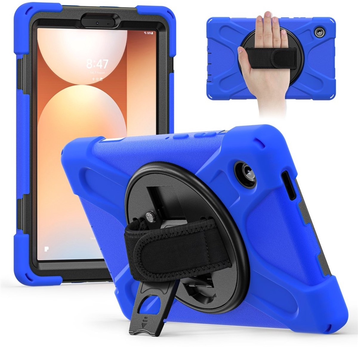 Coverup Tablethoes geschikt voor Samsung Galaxy Tab A11 (8,7") Hoesje - Heavy Duty Case - Blauw