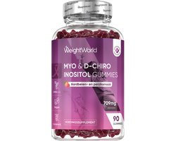 WeightWorld Myo-Inositol & D-Chiro-Inositol gummies - 709 mg - Met cranberry, chroom, foliumzuur, vitamine B6 en B12 - 90 vegan gummies