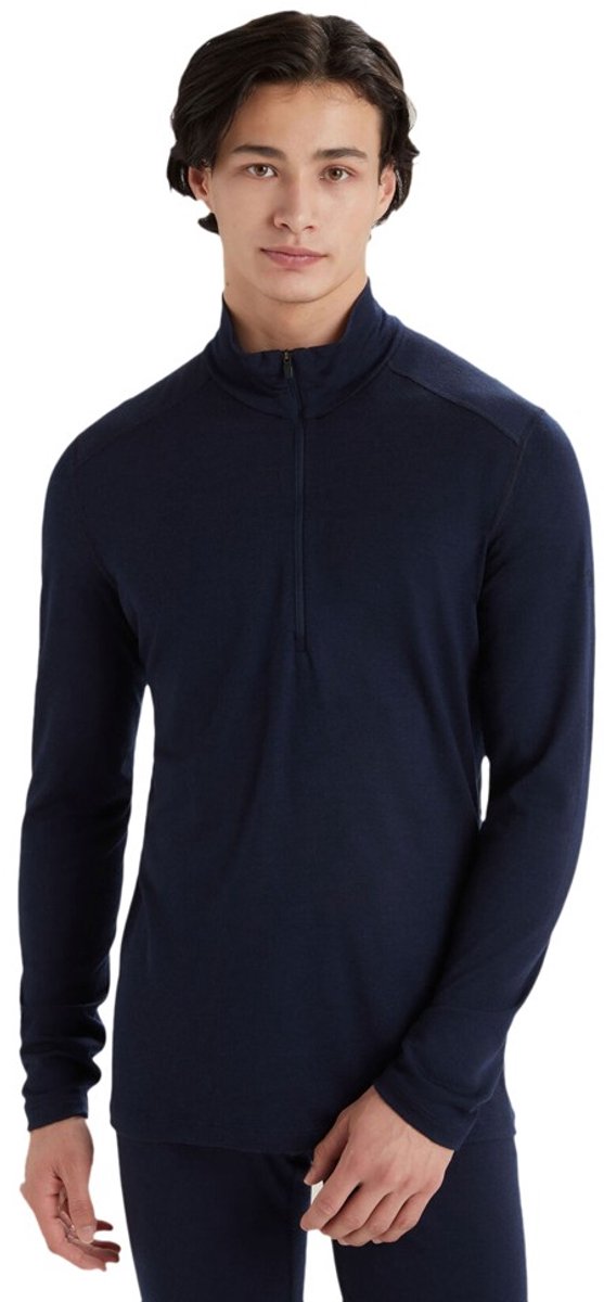 Icebreaker Men's Oasis Long Sleeve Half Zip Midnight Navy - XL