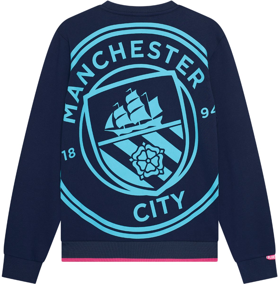 Manchester City Big Logo Sweater Heren - Maat S t/m XXL - Lifestyle - Volwassenen - Man City Trui - Fanmerchandise