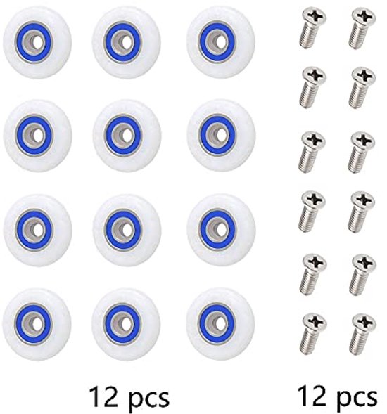 V6 Wielenset (8stuks). Douchecabine Onderdelen