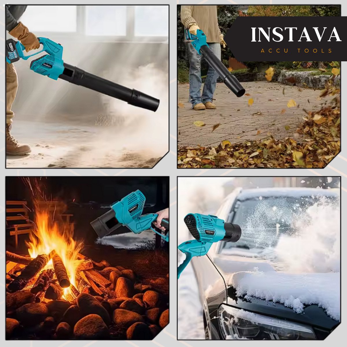 Instava Accu Bladblazer 2-in-1 – 1x 5.0Ah – 200 km/h – 5 Snelheden – Compatibel met Makita LXT 18V – foto 7