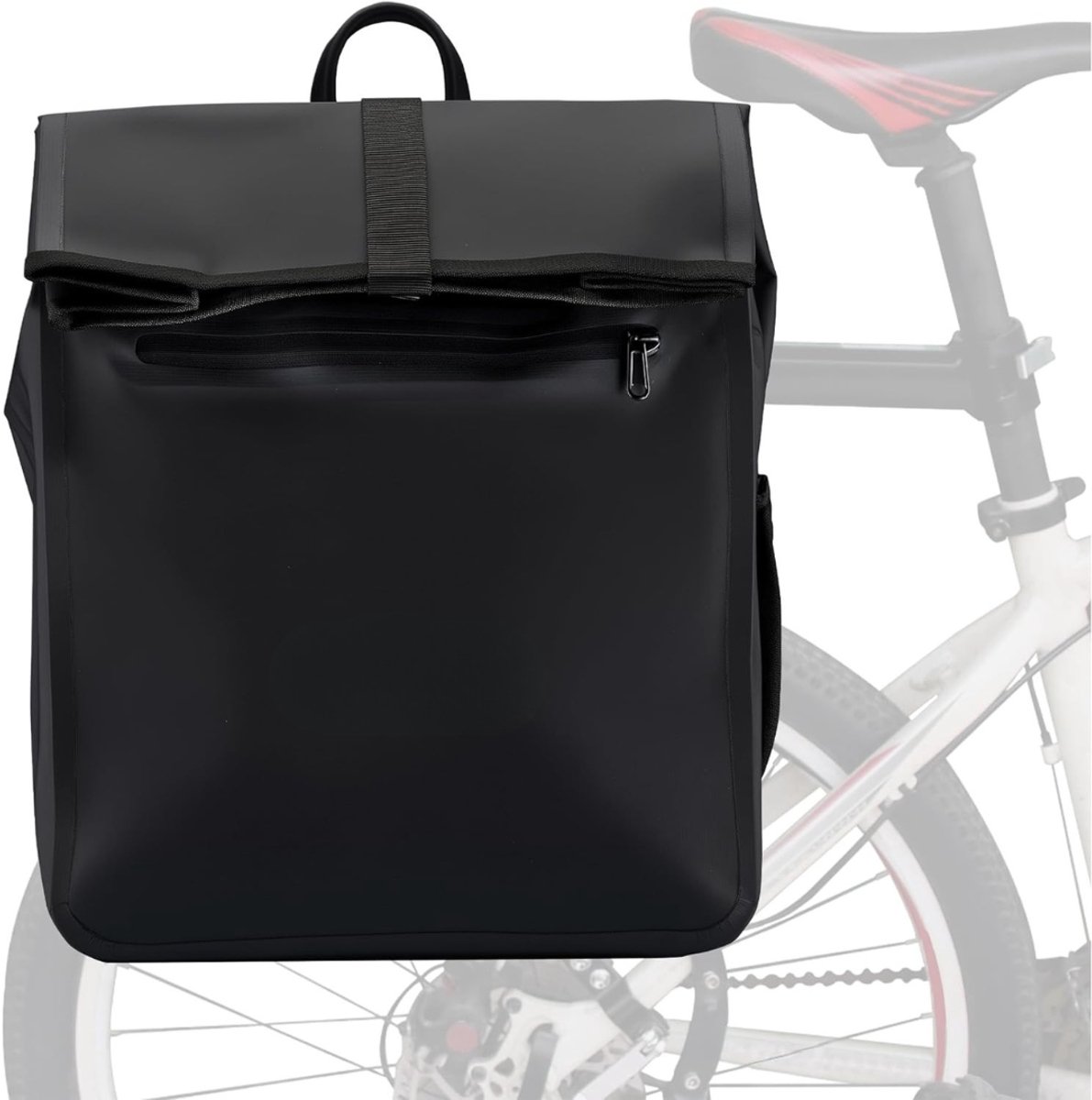 Lexium Fietstas enkel - Enkele fietstas waterdicht - Fietstas achter - Bagagedrager - Fietsaccessoires - Fietsen - School - Werk - Boodschappen