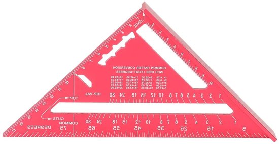 30/60 graden timmerman driehoek liniaal houtbewerking meetinstrument voor architecten ingenieurs(120 * 300mm
