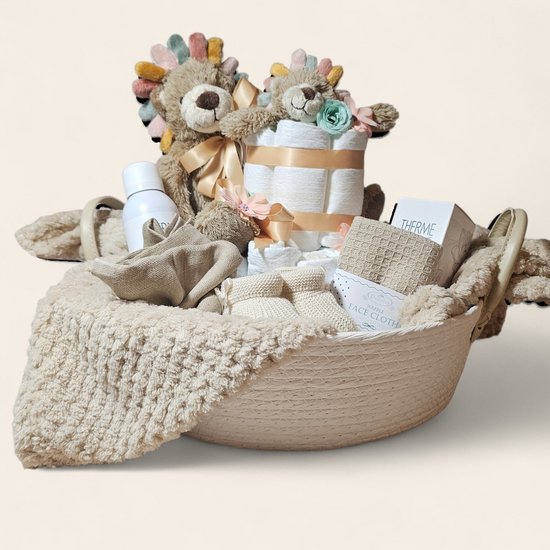 Luxe kraammand mama en baby – compleet kraamcadeau — afbeelding 4