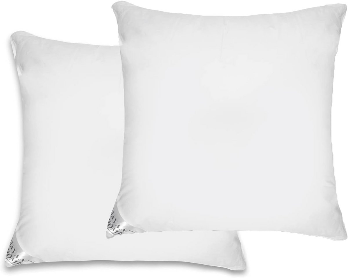 Set van 2 Luxe Hoofdkussens 80x80 cm met Dons en Veren voor Optimaal Slaapcomfort