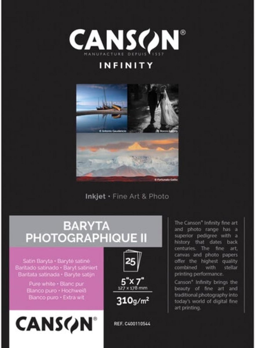 Luxe Fotopapier Baryta Fotografie voor Beste Printkwaliteit 12,7x17,8 cm